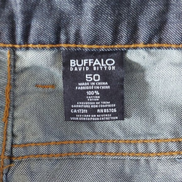 NEW Buffalo David Bitton 50×35 Six Basic Jeans Slim Straight Big and Tall - Picture 3 of 7